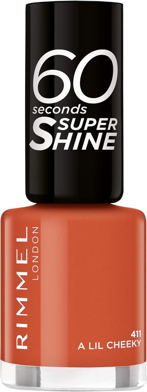 Rimmel London 60 Seconds Super Shine Nail Polish - 8ml - 411 - A Lil Cheeky
