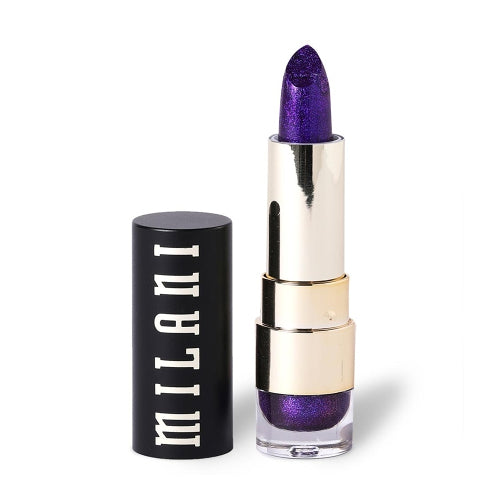 Milani Metallic Shimmer Lipstick Make Believe Purple