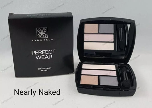 Avon True Perfect Wear Eyeshadow Quad Nearly Naked