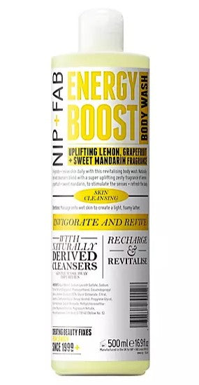 NIP+FAB Energy Boost Body Wash 500ml