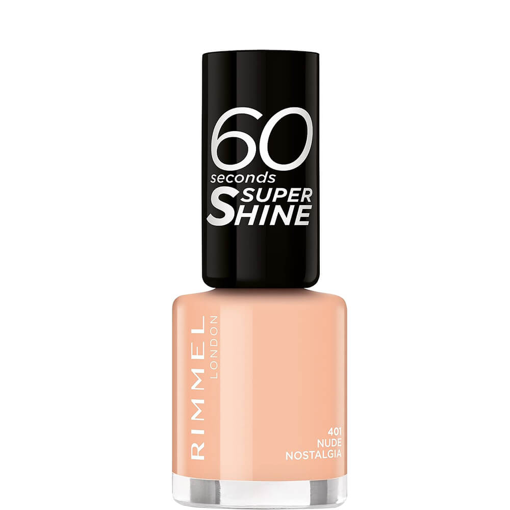 Rimmel London 60 Seconds Super Shine Nail Polish - 8ml Nude Nostalgia #401