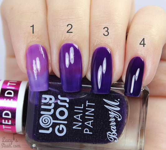Barry M Lolly Gloss Nail Paint Purple Pop