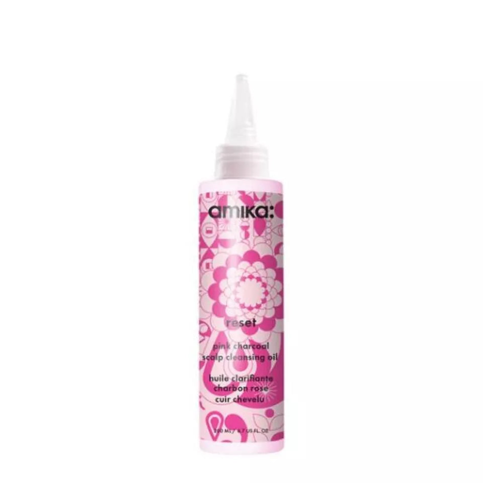 Amika Pink Charcoal Scalp Cleansing Oil 30ml Travel Size