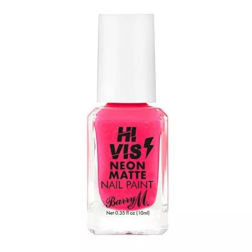 Barry M Hi Vis Neon Nail Paint Pink Electro