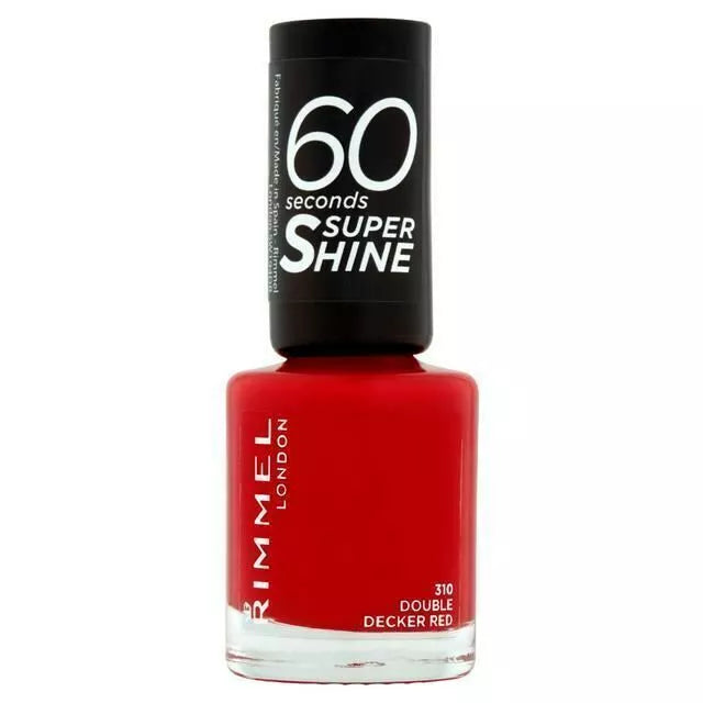 Rimmel Super Gel Nail Varnish 310 Double Decker Red