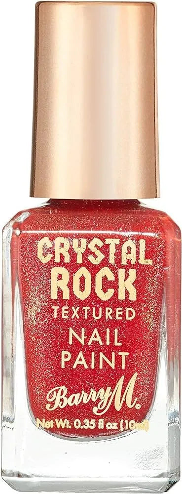 Barry M Crystal Rock Textured Nail Paint Red Jasper