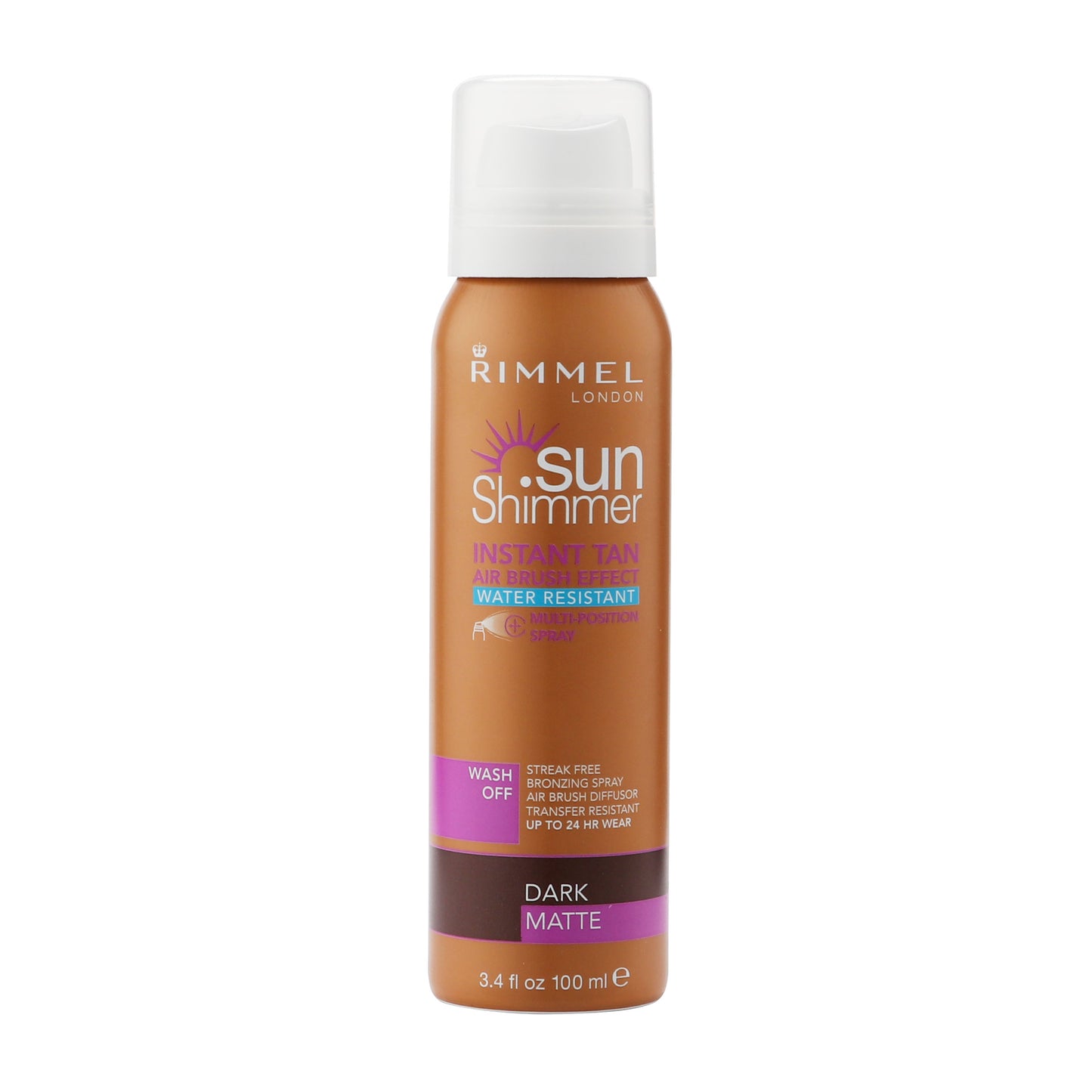 Rimmel Sun Shimmer Instant Fake Tan Spray Dark Matte