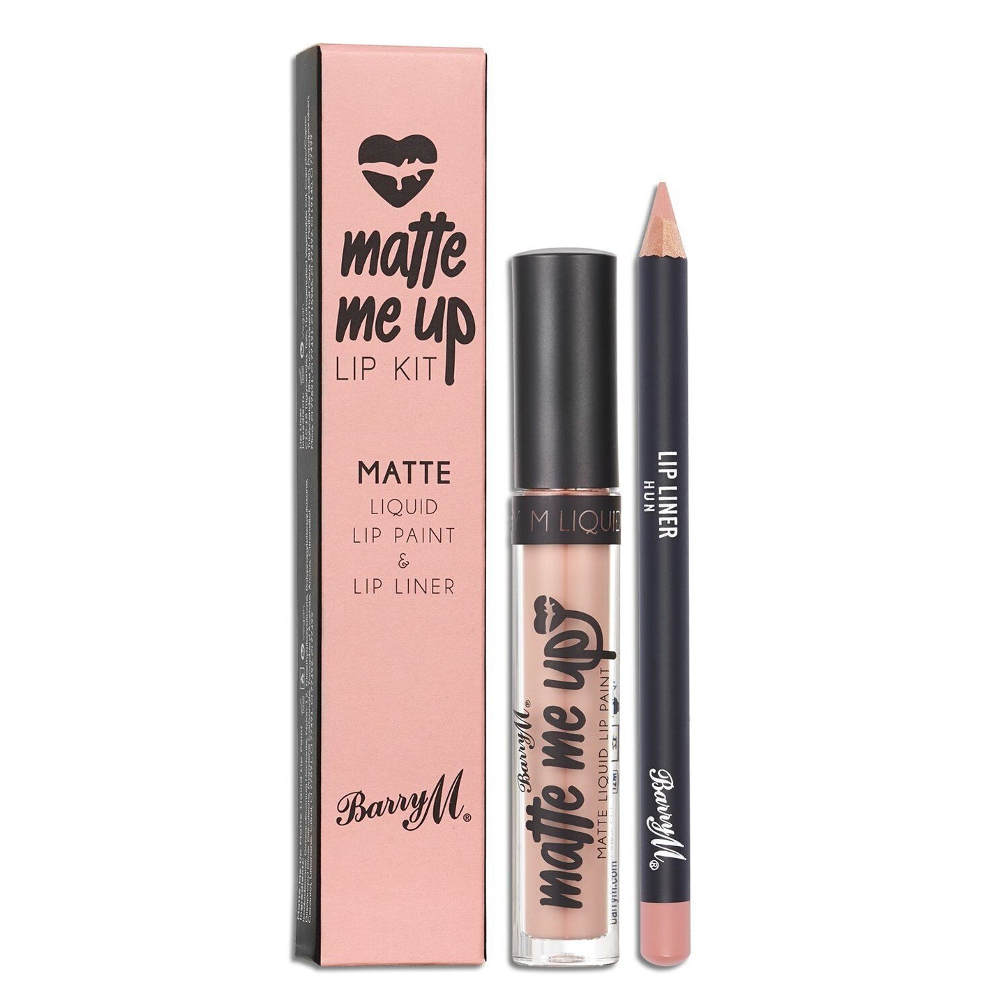 Barry M Matte Me Up Liquid Lip Kit Hun