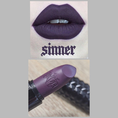 Kat Von D Studded Kiss Satin Matte Cream Lipstick Sinner 3g