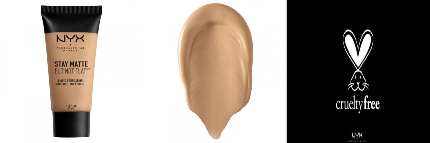 NYX Stay Matte But Not Flat Liquid Foundation Medium Beige