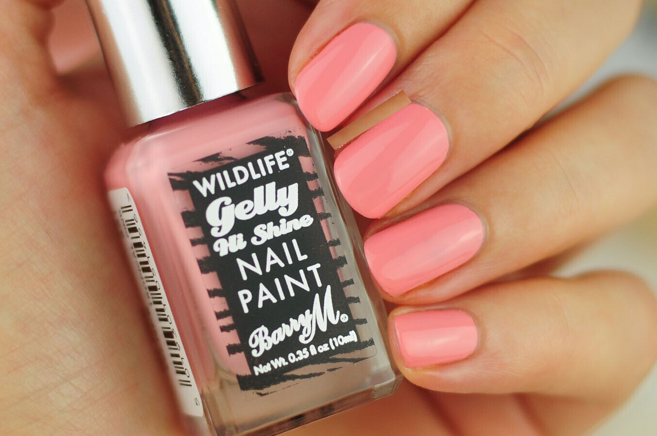 Barry M Wildlife Gelly Hi Shine Nail Paint Tropical Pink
