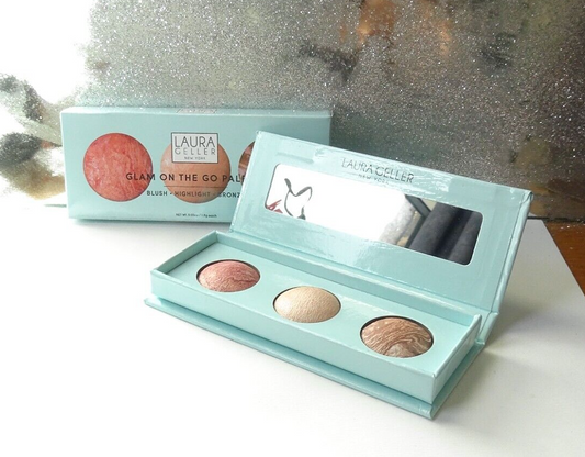 LAURA GELLER Glam on the Go Blush Highlighting & Bronzer Palette
