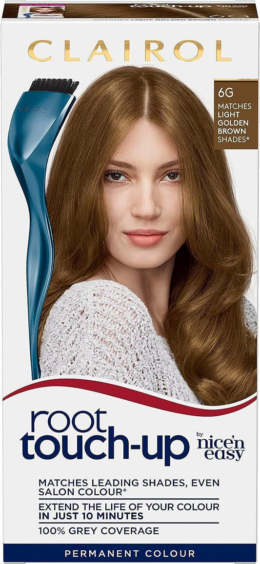 Clairol Nice 'n Easy Root Touch-Up Permanent Colour, Golden Brown Shade 6G