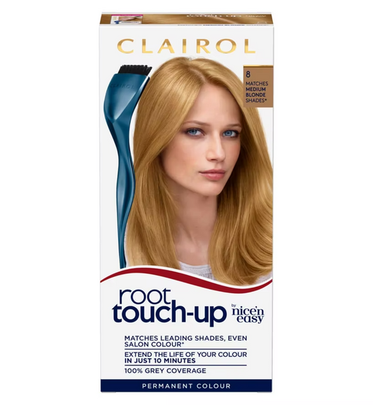 Clairol Nice 'n Easy Root Touch-Up Permanent Colour, Medium Blonde Shade 8