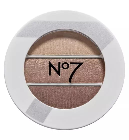 No7 Trio Eye Shadow Palette Warm Suede - 2.6g