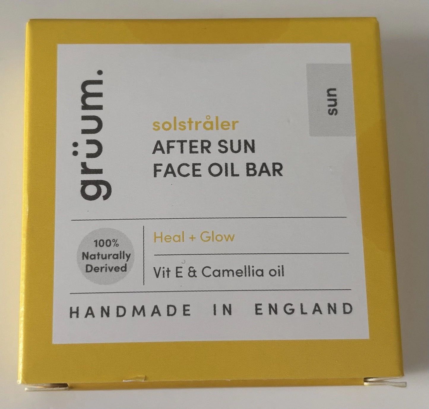 gruum After Sun Face Oil Bar 35g