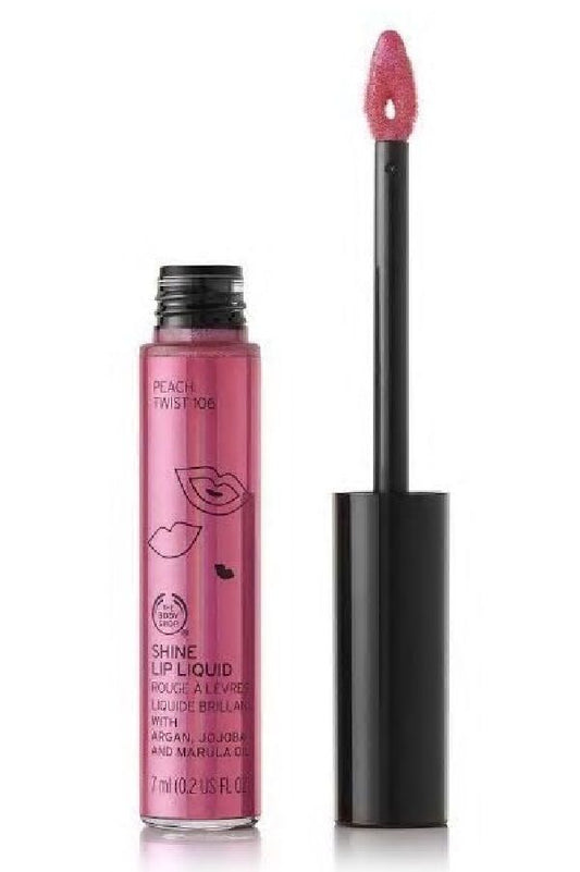 The Body Shop Lip Liquid Shine Lipgloss Peach Twist 106 by Bodyshop