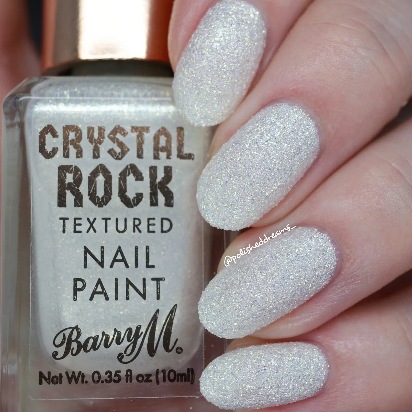 Barry M Crystal Rock Textured Nail Paint White Moonstone