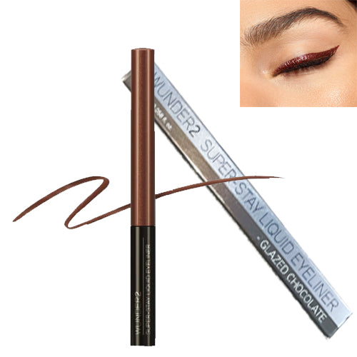 Wunder2 Super-Stay Liquid Liner Waterproof Eyeliner Glazed Chocolate