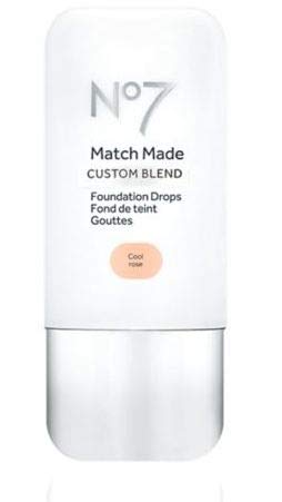 No7 Match Made CUSTOM BLEND Foundation Drops Cool Rose