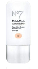 No7 Match Made CUSTOM BLEND Foundation Drops Cool Rose