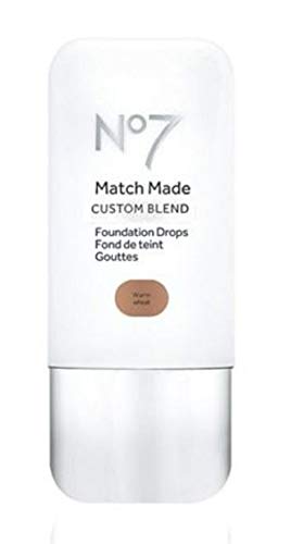 No7 Match Made CUSTOM BLEND Foundation Drops Warm Wheat