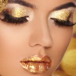 Glitter Eyeshadow Makeup for Eyes Face Body (Glitter Gold)