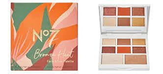 No7 Bronze Heat Face & Eye Shadow Palette - Limited Edition