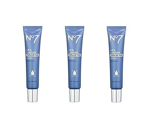 No7 Lift & Luminate Triple Action Serum - 30ml - Pack of 3