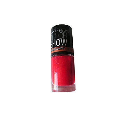 Maybelline Colour Show Vintage Leather Nail Polish – 210 Red Grained