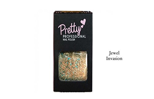 Jewel Invasion Polish Infused with Reflective Particles, Professional Nail Varnish Choose Your Shade