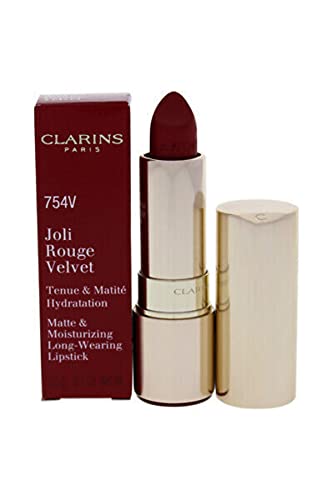 Clarins Lipstick Joli Rouge Velvet Lips DEEP RED 754V