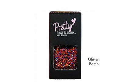 Glitter Bomb Effect Explosion of Glitz Professional Nail Varnish Choose Your Shade