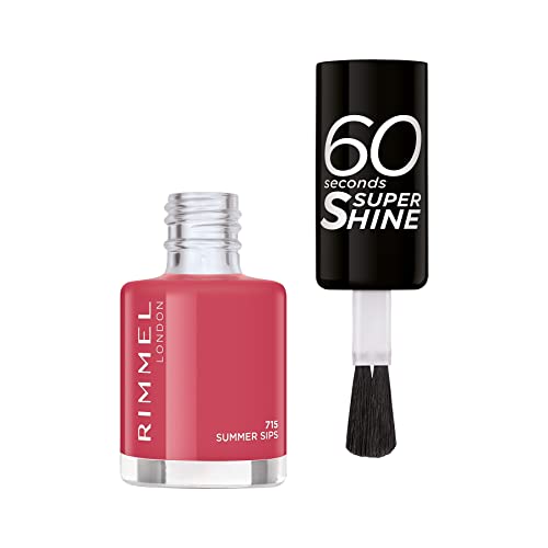 Rimmel 60 Seconds Super Shine Colour Block Nail Polish - Ultra Shine and Long Lasting - Quick Drying