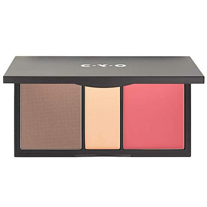 CYO Colour Sculpt Contour, Highlight & Blush Palette- Fair/Medium