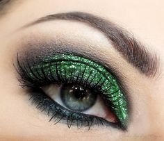 Glitter Eyeshadow Makeup for Eyes Face Body (Glitter Green Sparkle)