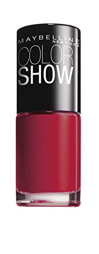 Maybelline Color Show Sweet & Spicy 436 Crushed Cayen 7 ml Red Gloss Nail Polish – Nail Varnish (Red, Crushed Cayen, Brightness, 24 Month (S), Ethyl Acetate, Butyl Acetate, Nitrocellulose, Alcohol denat., Isopropyl Alcohol, Polyethylene..., 1 pc (S))