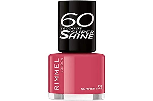 Rimmel 60 Seconds Super Shine Colour Block Nail Polish - Ultra Shine and Long Lasting - Quick Drying