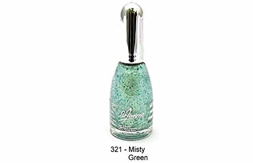 La Femme Sparkle & Shimmer Professional Nail Varnish in Misty Green