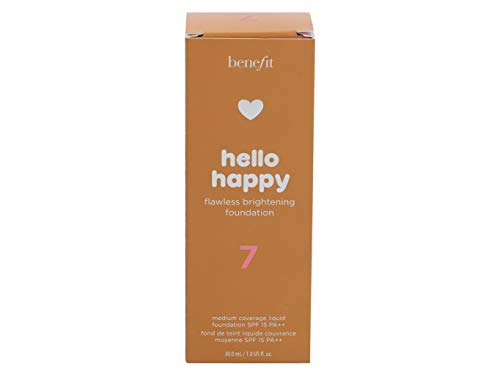 Benefit Hello Happy Flawless Brightening Foundation Shade 7, 30ml