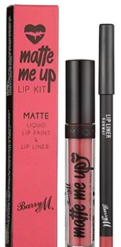 Barry M Matte Me Up Liquid Lip Kit Runway