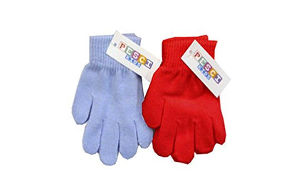Girls or Boys Magic Free Size 2 Pairs of Soft Finger Gloves Choice of Colours 2-5 Years