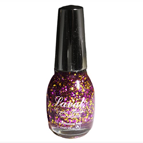 Laval Large Flake Crystal Finish Glitter Nail Varnish Pink Glitter Ball
