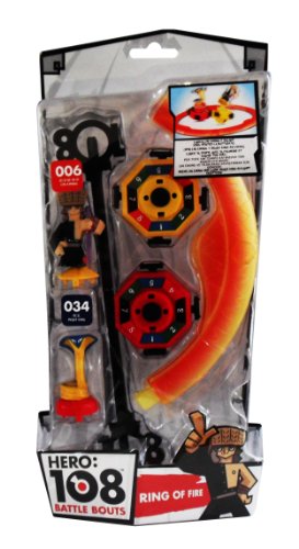 HERO: 108 Battle Bouts Action Figures Ring of Fire with Lin Chung and Snack King #006 #034 8cm