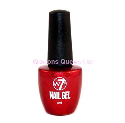 W7 NAIL GEL Varnish 8ml - 10 RED SPARKS