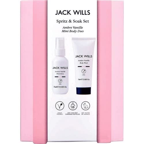 Jack Wills Sprits & Soak Set - Beauty Ambre Vanille Body Duo Gift Set