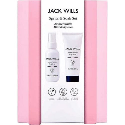 Jack Wills Sprits & Soak Set - Beauty Ambre Vanille Body Duo Gift Set