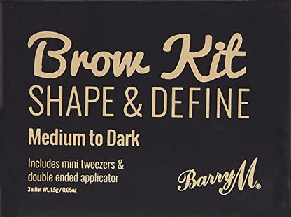 Barry M Brow Kit, Medium to Dark, 4.5 G