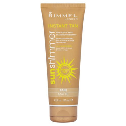 Rimmel SunShimmer Instant Fake Tan for Face & Body Fair Matte
