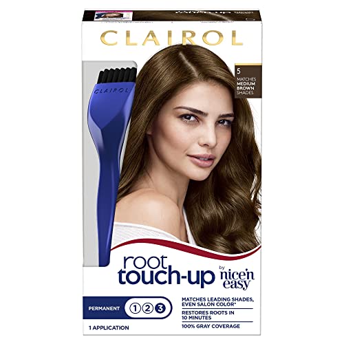 Clairol Nice 'n Easy Root Touch-Up Permanent Colour, Medium Brown Shade 5